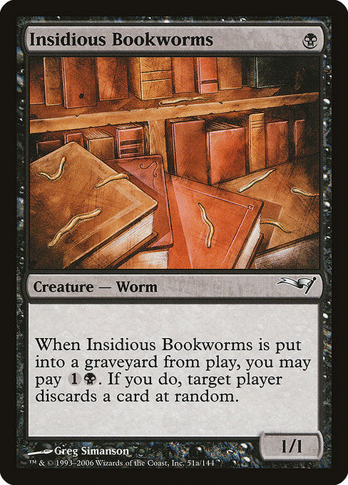 Insidious Bookworms [Coldsnap Theme Decks], MTG Single - Gamers Grove