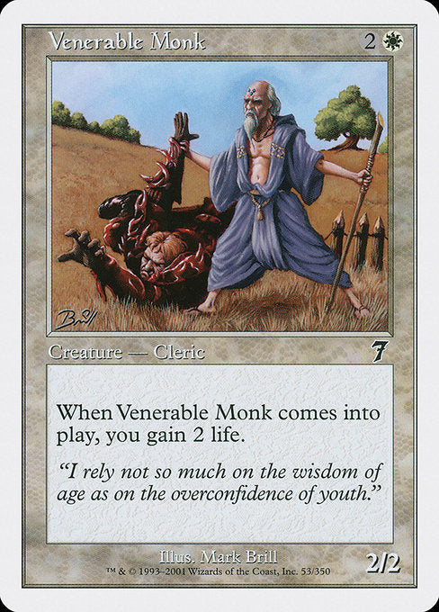 Venerable Monk [Seventh Edition], MTG Single - Gamers Grove