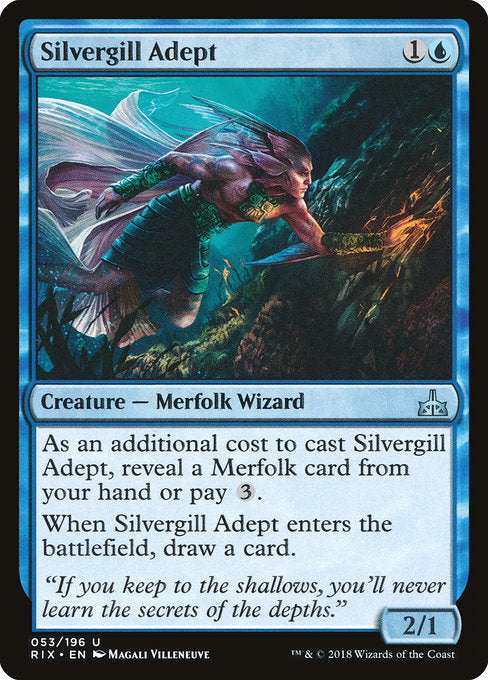 Silvergill Adept [Rivals of Ixalan], MTG Single - Gamers Grove