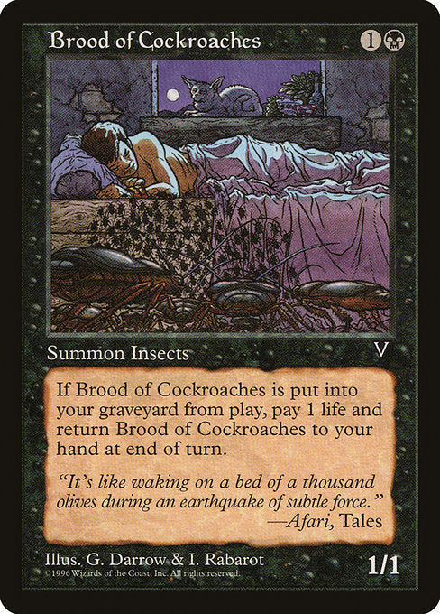 Brood of Cockroaches [Visions], MTG Single - Gamers Grove