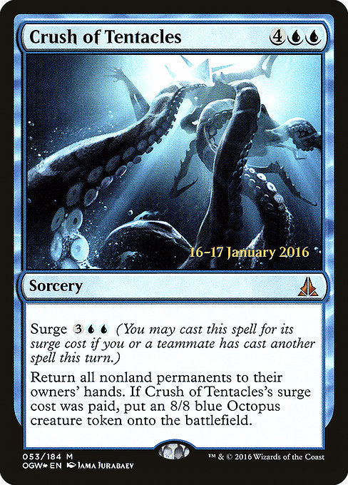 Crush of Tentacles [Oath of the Gatewatch Promos], MTG Single - Gamers Grove