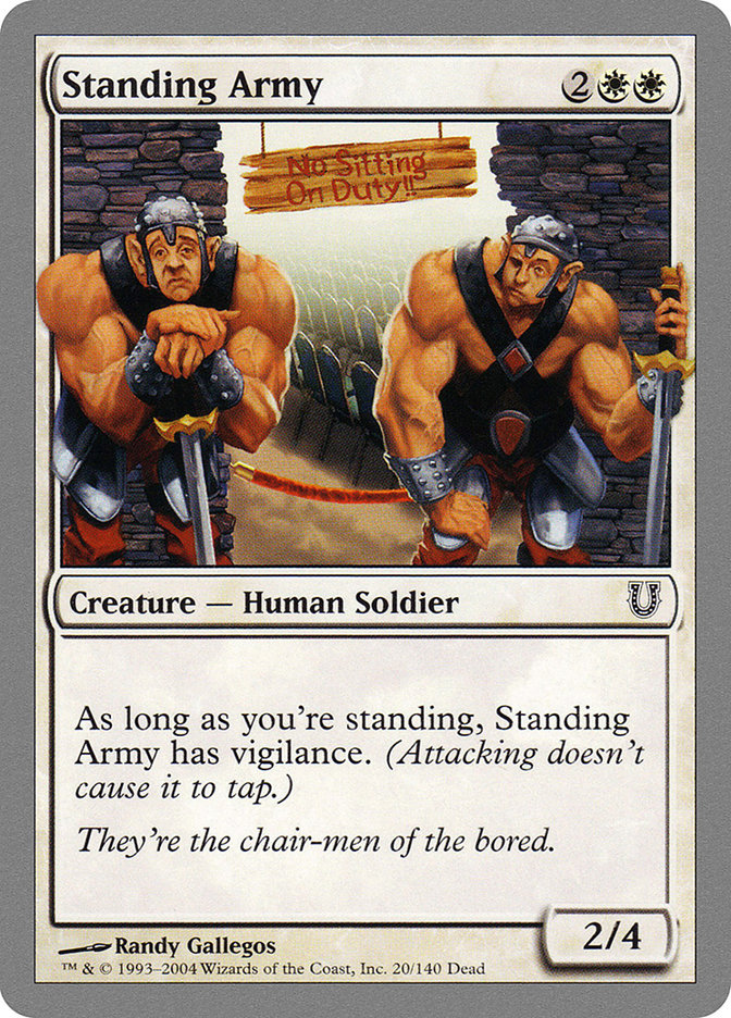Standing Army [Unhinged], MTG Single - Gamers Grove