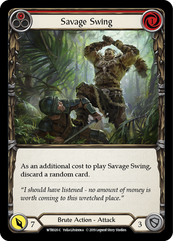 【Flesh and Blood】In the Swing カード In the Swing (Red) - FAB057 - Flesh and Blood: Promo Cards
