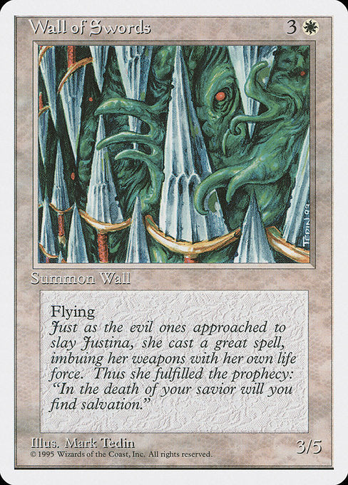 Wall of Swords [Fourth Edition], MTG Single - Gamers Grove