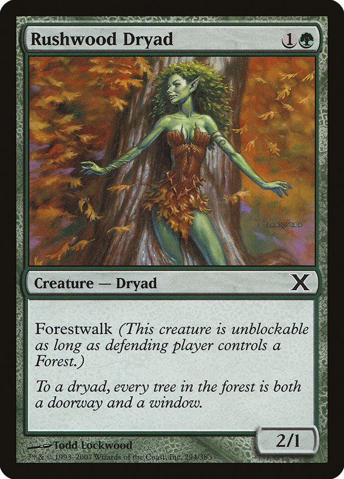 Rushwood Dryad [Tenth Edition], MTG Single - Gamers Grove