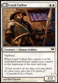 Loyal Cathar // Unhallowed Cathar [Dark Ascension]