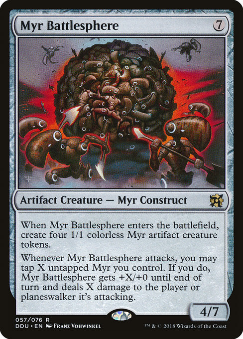 Myr Battlesphere [Duel Decks: Elves vs. Inventors], MTG Single - Gamers Grove