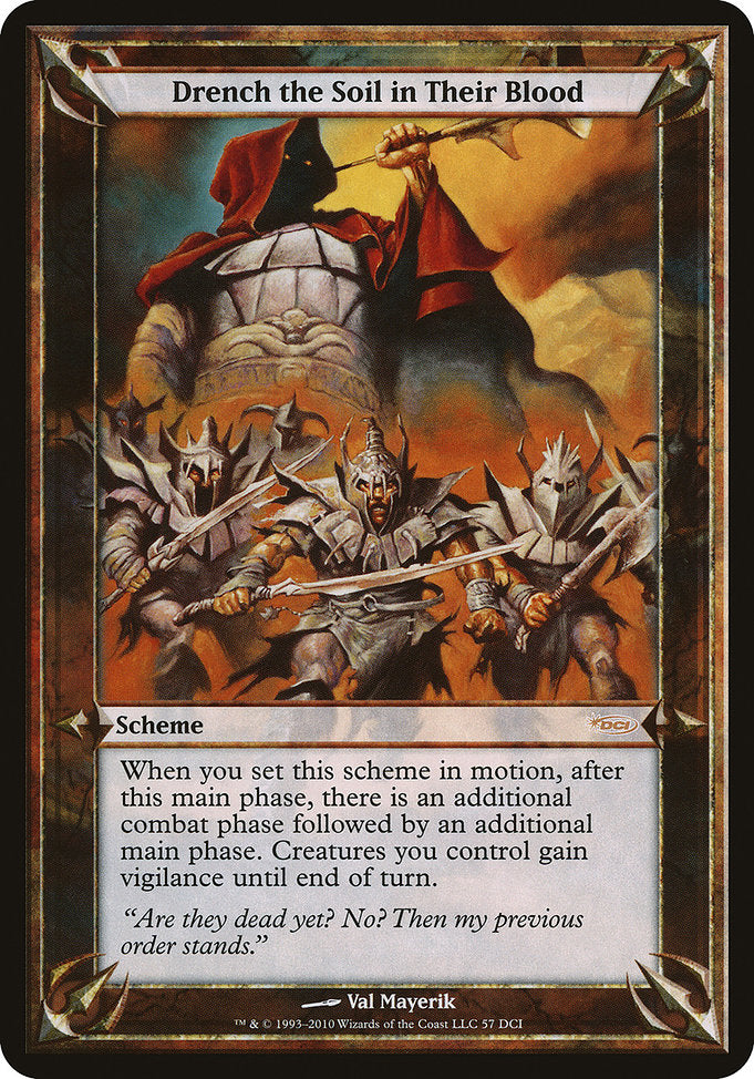 Drench The Soil In Their Blood [Promotional Schemes], MTG Single - Gamers Grove