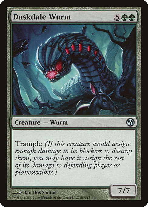 Duskdale Wurm [Duels of the Planeswalkers], MTG Single - Gamers Grove