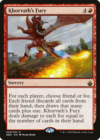 Khorvath's Fury [Battlebond], MTG Single - Gamers Grove