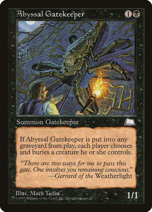 Abyssal Gatekeeper [Weatherlight], MTG Single - Gamers Grove