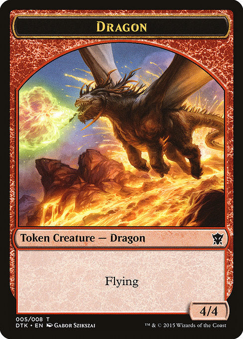 Dragon [Dragons of Tarkir Tokens], MTG Single - Gamers Grove