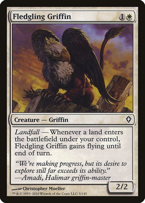 Fledgling Griffin [Worldwake], MTG Single - Gamers Grove