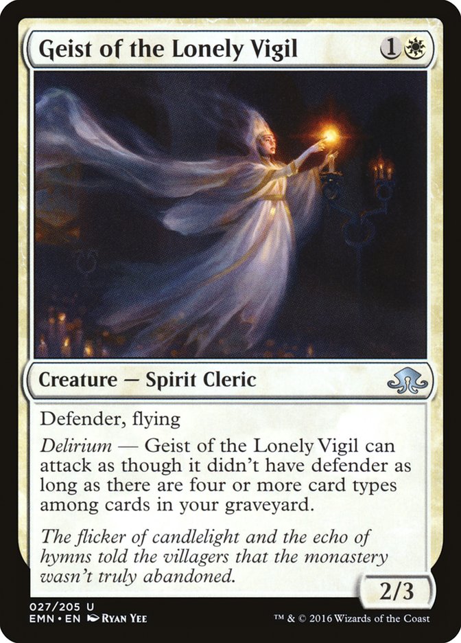 Geist of the Lonely Vigil [Eldritch Moon], MTG Single - Gamers Grove