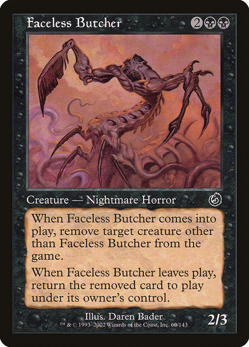 Faceless Butcher [Torment], MTG Single - Gamers Grove