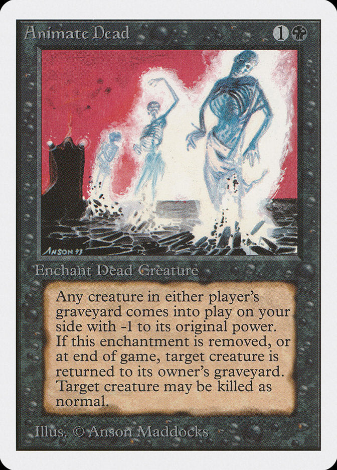 Animate Dead [Unlimited Edition], MTG Single - Gamers Grove
