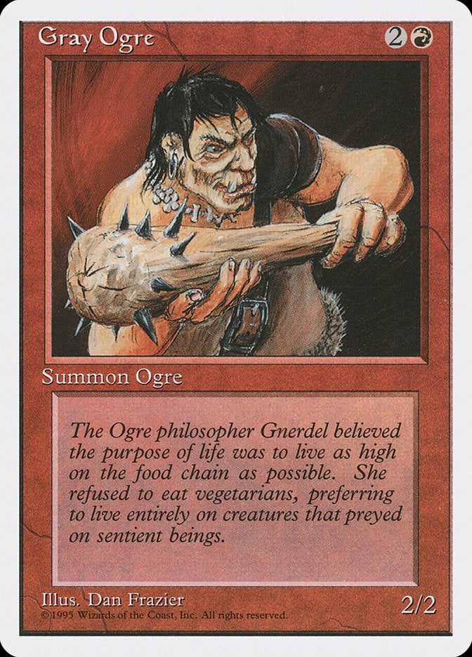 Gray Ogre [Fourth Edition], MTG Single - Gamers Grove