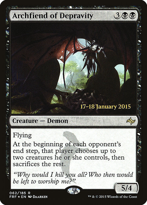 Archfiend of Depravity [Fate Reforged Promos], MTG Single - Gamers Grove