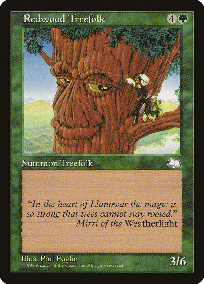 Redwood Treefolk [Weatherlight], MTG Single - Gamers Grove