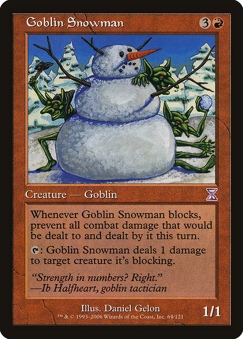 Goblin Snowman [Time Spiral Timeshifted], MTG Single - Gamers Grove