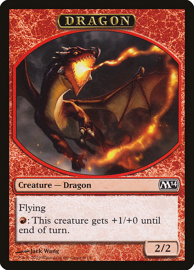Dragon [Magic 2014 Tokens], MTG Single - Gamers Grove