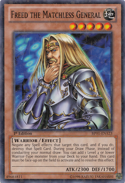 Freed the Matchless General [BP01-EN123] Starfoil Rare