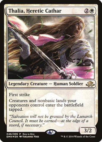 Thalia, Heretic Cathar (Buy-A-Box) [Eldritch Moon Promos], MTG Single - Gamers Grove