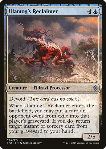 Ulamog's Reclaimer [Battle for Zendikar], MTG Single - Gamers Grove