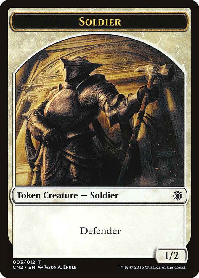 Soldier (003/012) [Conspiracy: Take the Crown Tokens], MTG Single - Gamers Grove