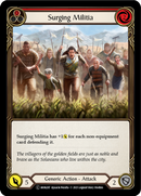 Surging Militia (Red) (Rainbow Foil) [U-MON287-RF] Unlimited Edition Rainbow Foil