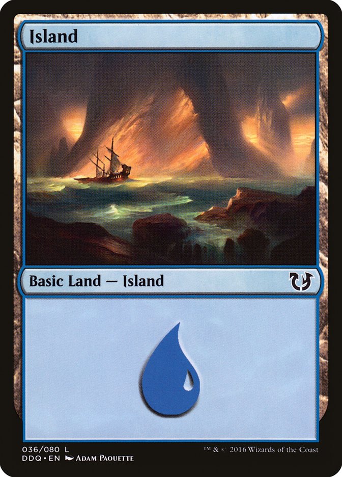 Island (36) [Duel Decks: Blessed vs. Cursed], MTG Single - Gamers Grove