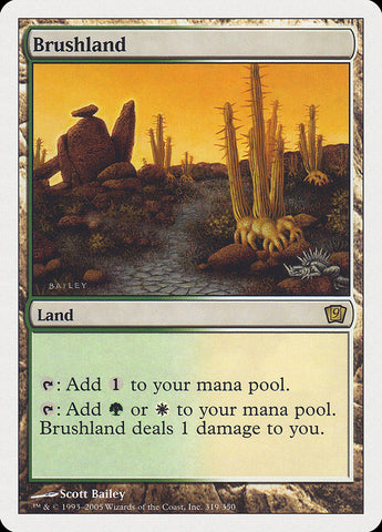 Brushland [Ninth Edition], MTG Single - Gamers Grove