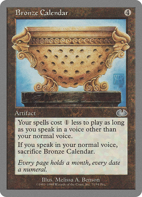 Bronze Calendar [Unglued], MTG Single - Gamers Grove