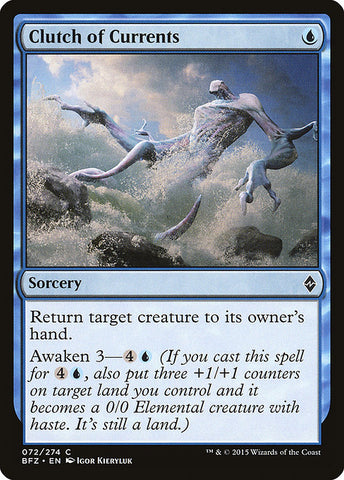 Clutch of Currents [Battle for Zendikar], MTG Single - Gamers Grove