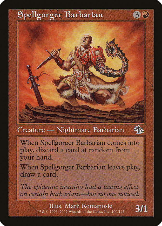 Spellgorger Barbarian [Judgment], MTG Single - Gamers Grove