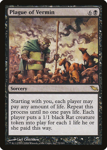 Plague of Vermin [Shadowmoor], MTG Single - Gamers Grove