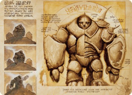 Precursor Golem Art Card [The Brothers' War Art Series]