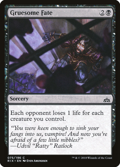 Gruesome Fate [Rivals of Ixalan], MTG Single - Gamers Grove