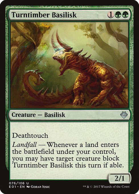 Turntimber Basilisk [Archenemy: Nicol Bolas], MTG Single - Gamers Grove