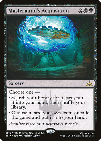Mastermind's Acquisition [Rivals of Ixalan], MTG Single - Gamers Grove