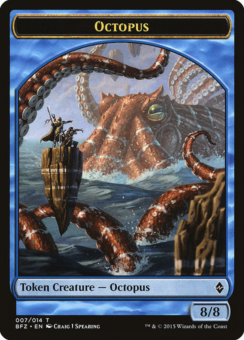 Octopus [Battle for Zendikar Tokens], MTG Single - Gamers Grove