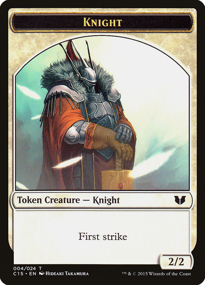 Knight Token (004/024) [Commander 2015 Tokens], MTG Single - Gamers Grove