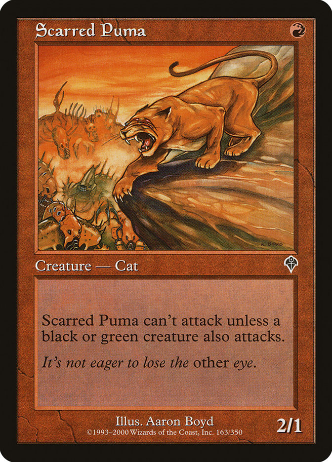 Scarred Puma [Invasion], MTG Single - Gamers Grove