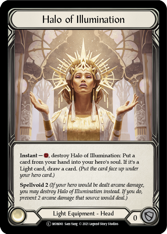 Halo of Illumination (Rainbow Foil) [U-MON061-RF] Unlimited Edition Rainbow Foil