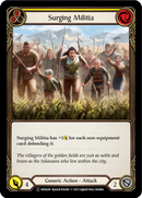 Surging Militia (Yellow) (Rainbow Foil) [U-MON288-RF] Unlimited Edition Rainbow Foil