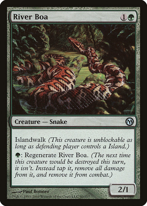River Boa [Duels of the Planeswalkers], MTG Single - Gamers Grove