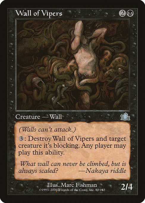 Wall of Vipers [Prophecy], MTG Single - Gamers Grove