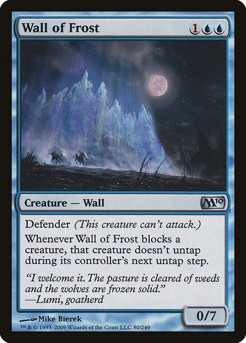 Wall of Frost [Magic 2010], MTG Single - Gamers Grove