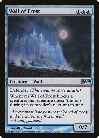 Wall of Frost [Magic 2010], MTG Single - Gamers Grove