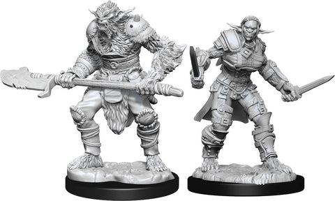 D&D Nolzur`s Marvelous Miniatures: Bugbear Barbarian Male & Bugbear Rogue Female